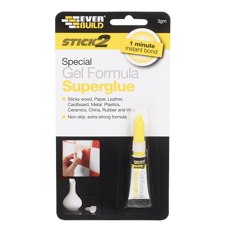 EVER BUILD STICK2 GEL FORMULA SUPERGLUE Europarts Hardware