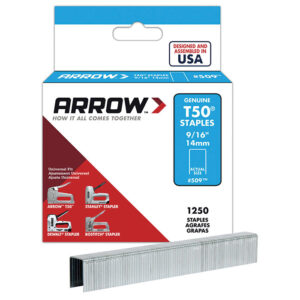 ARROW T50 9/16 14MM STAPLES  pk1250