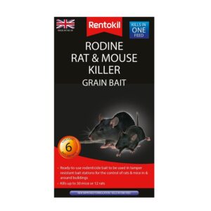 RENTOKIL RODINE RAT MOUSE GRAIN BAIT 6PK