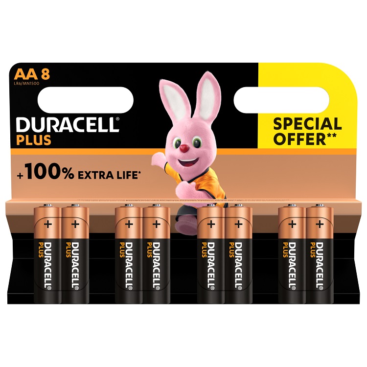 DURACELL PLUS AA 8PK | Europarts Hardware
