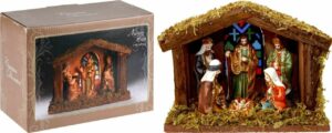 Wood Nativity Stable Set 6 Figures 4480574