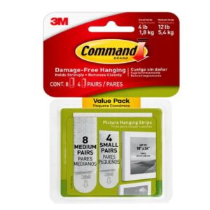 3M COMMAND PICTURE HANGING STRIP MED & SM