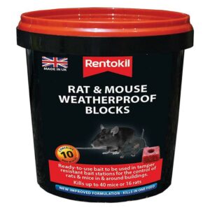 RENTOKIL RAT & MOUSE W/PROOF BLOCKS X5