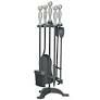 MANOR STYLISH COMPANION SET BLACK & PEWTER 4103