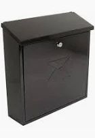 CONTEMP POSTBOX BLACK