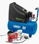 DRAPER 24L OIL FREE COMPRESSOR KIT 90126