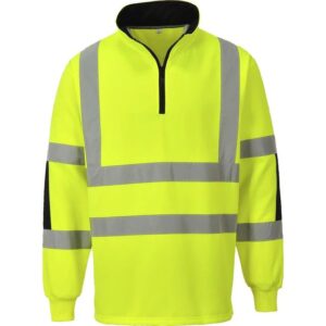 PORTWEST HI VIS RUGBY SHIRT M