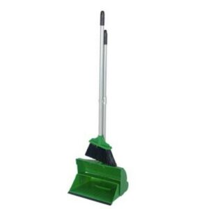 Self Closing Dustpan & Brush Green DP10SET