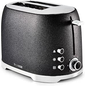 Glitz Toaster Black 2 Slice T20029