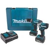 MAKITA 18V COMBI DRILL + IMPACT DRILL & 2 BAT