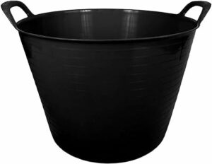 Heavy-Duty Polyethylene Flex Tub 42 litres Black
