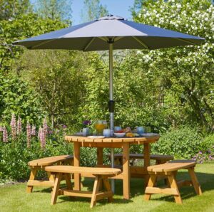 AMBLE TABLE AND BENCH SET