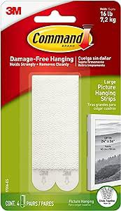 3M COMMAND LARGE PICTURE HANGING STRIPS