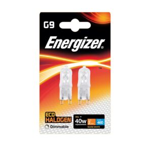 40W G9 CAPSULE HALOGEN CLEAR ENERGIZER 2PK