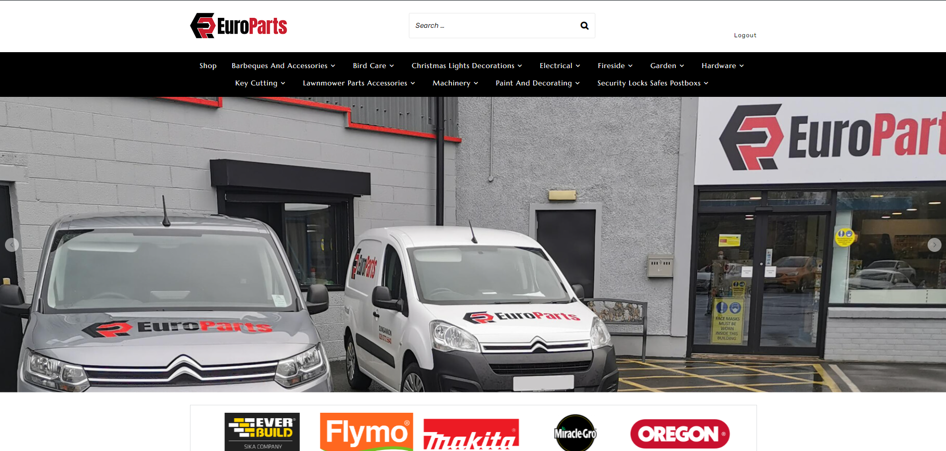 Homepage Europarts Hardware