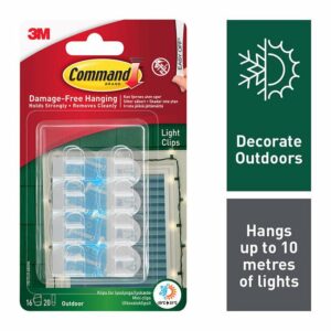 Command Outdoor Light Clips 16pk – 17017CLR-AWES