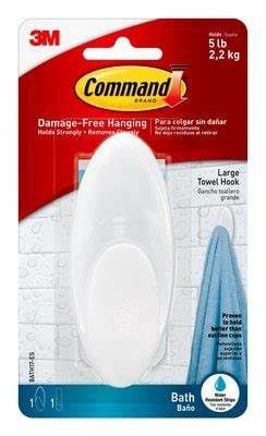 Command Bathroom Large Towel Hook BATH17-ES
