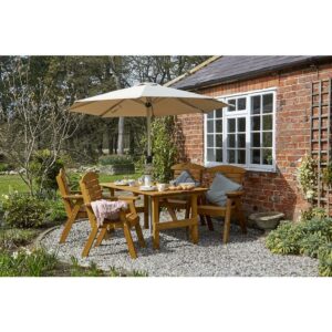 HETTON RECT DINIG SET WITH 4 CHAIRS